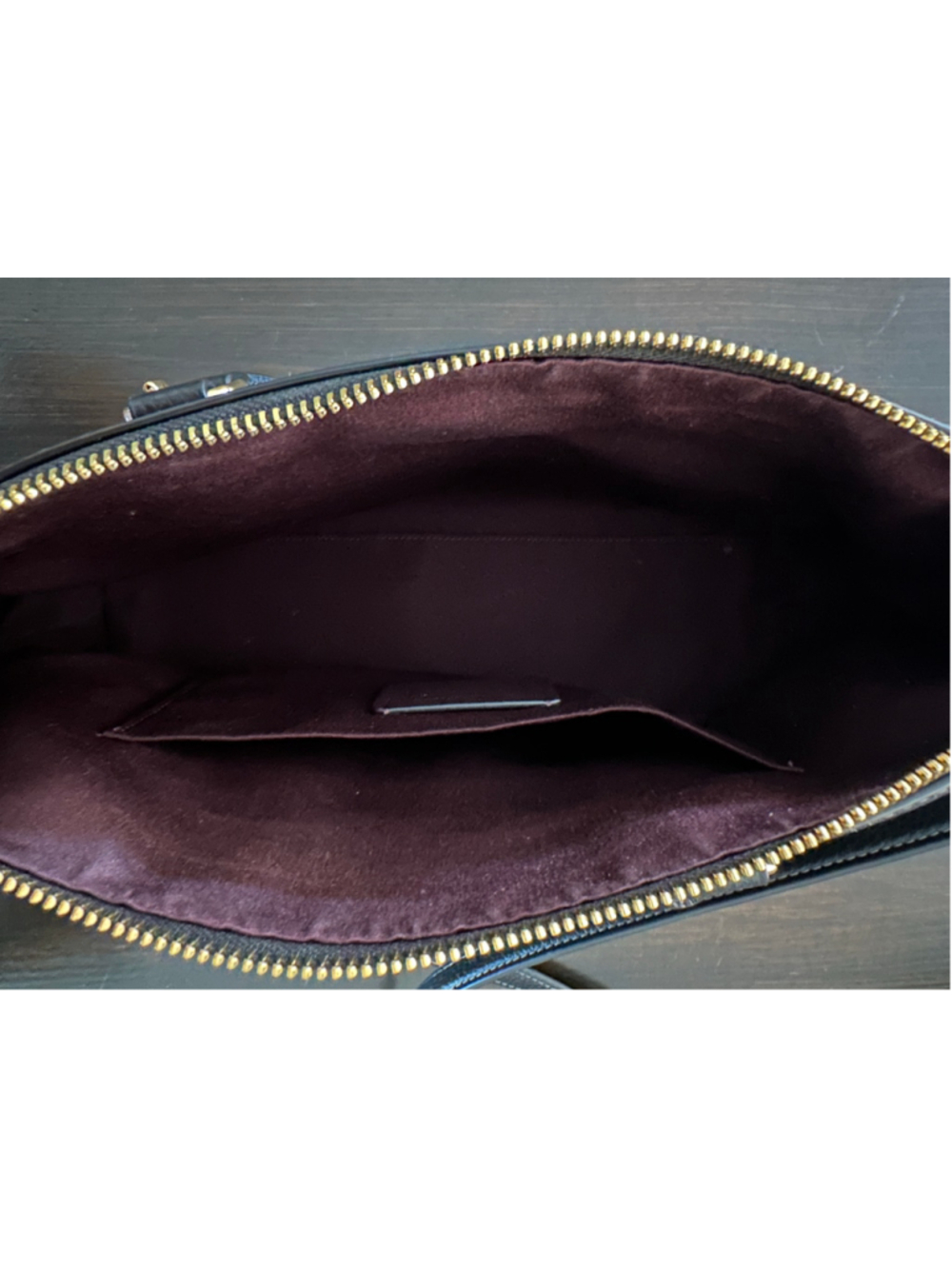 Women's Coach Black Leather Satchel Handbag - Picture 5 of 10